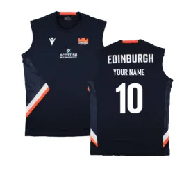 2023-2024 Edinburgh Rugby Training Vest (Navy) (Your Name)