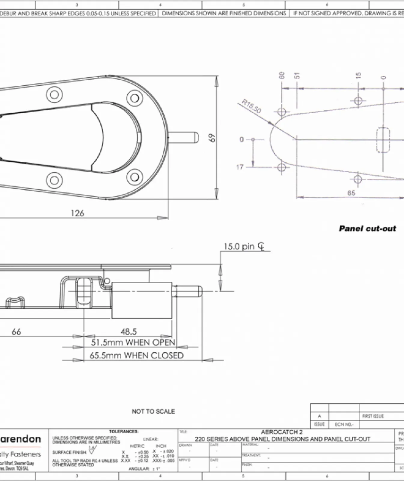 AeroCatch 220-2000 Locking Hood Pins