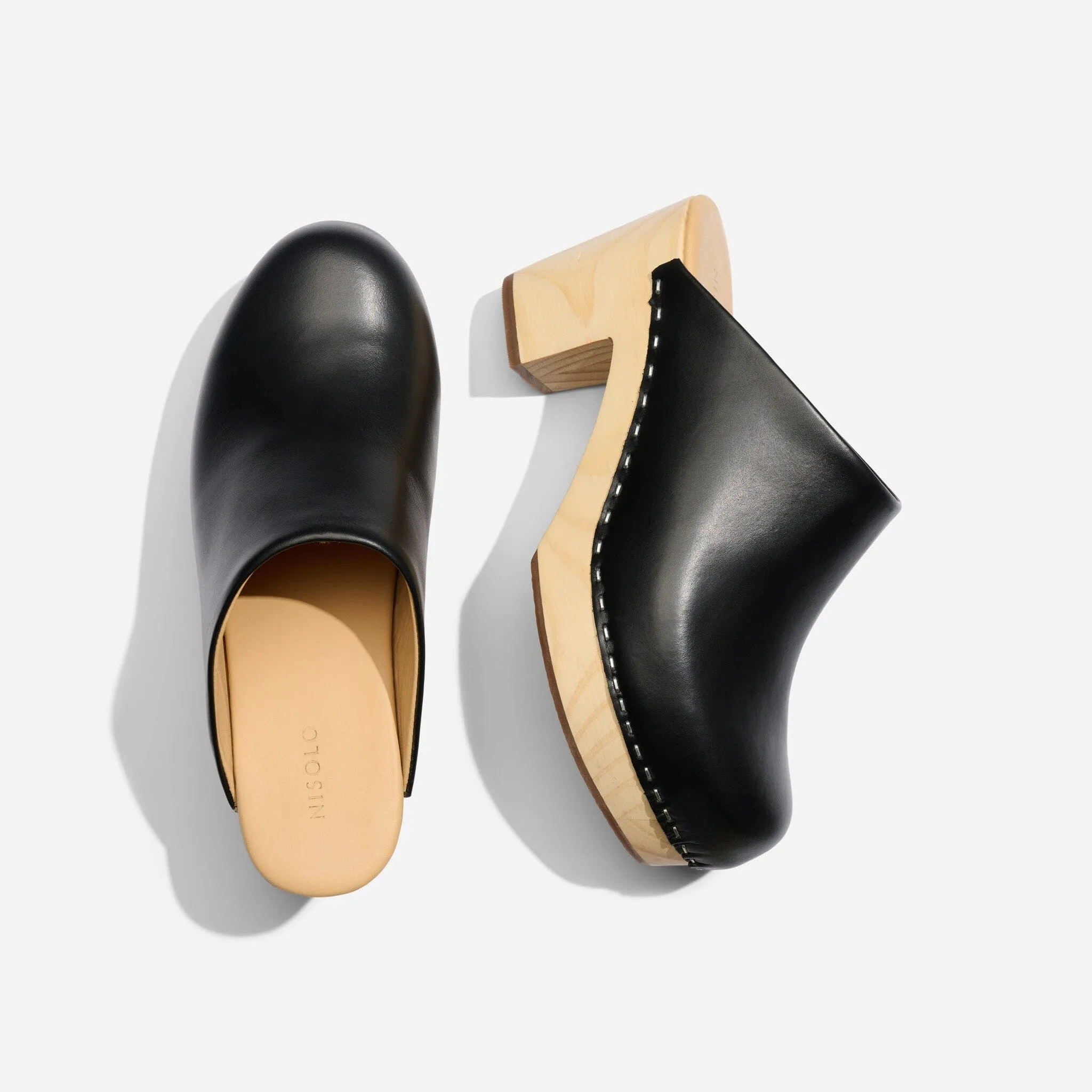 All-Day Heeled Clog Black