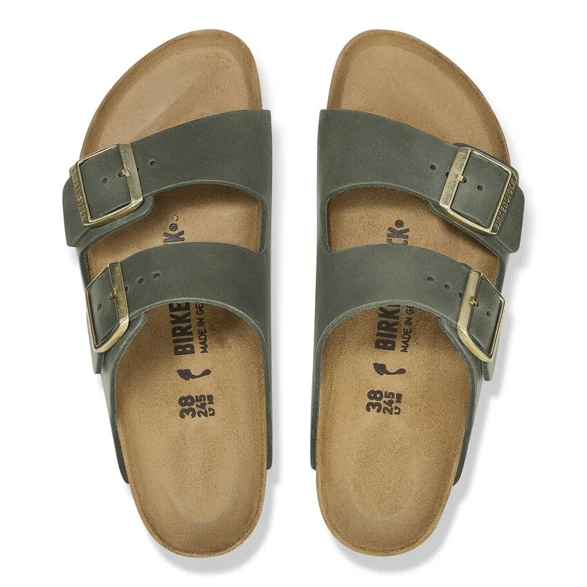 Arizona Classic Footbed Sandal in Thyme Oiled Leather