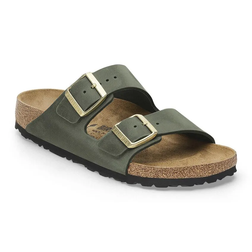 Arizona Classic Footbed Sandal in Thyme Oiled Leather