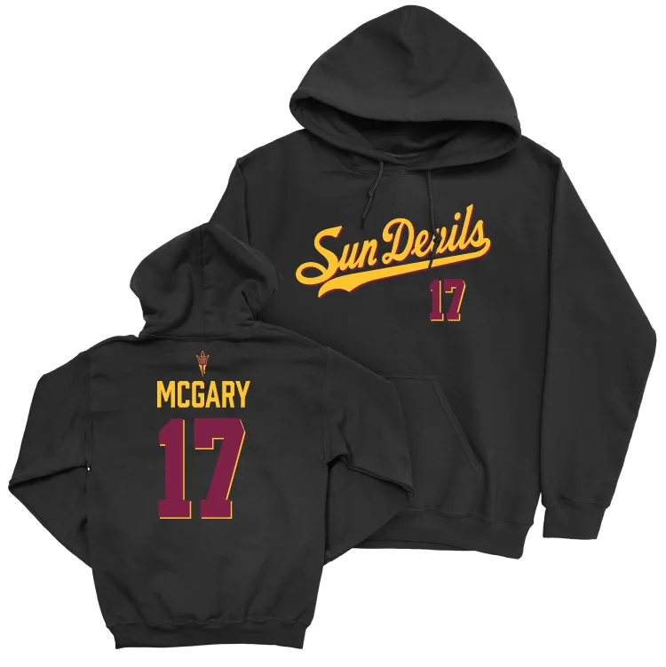 Arizona State Baseball Black Script Hoodie - Ky McGary