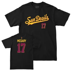 Arizona State Baseball Black Script Tee - Ky McGary