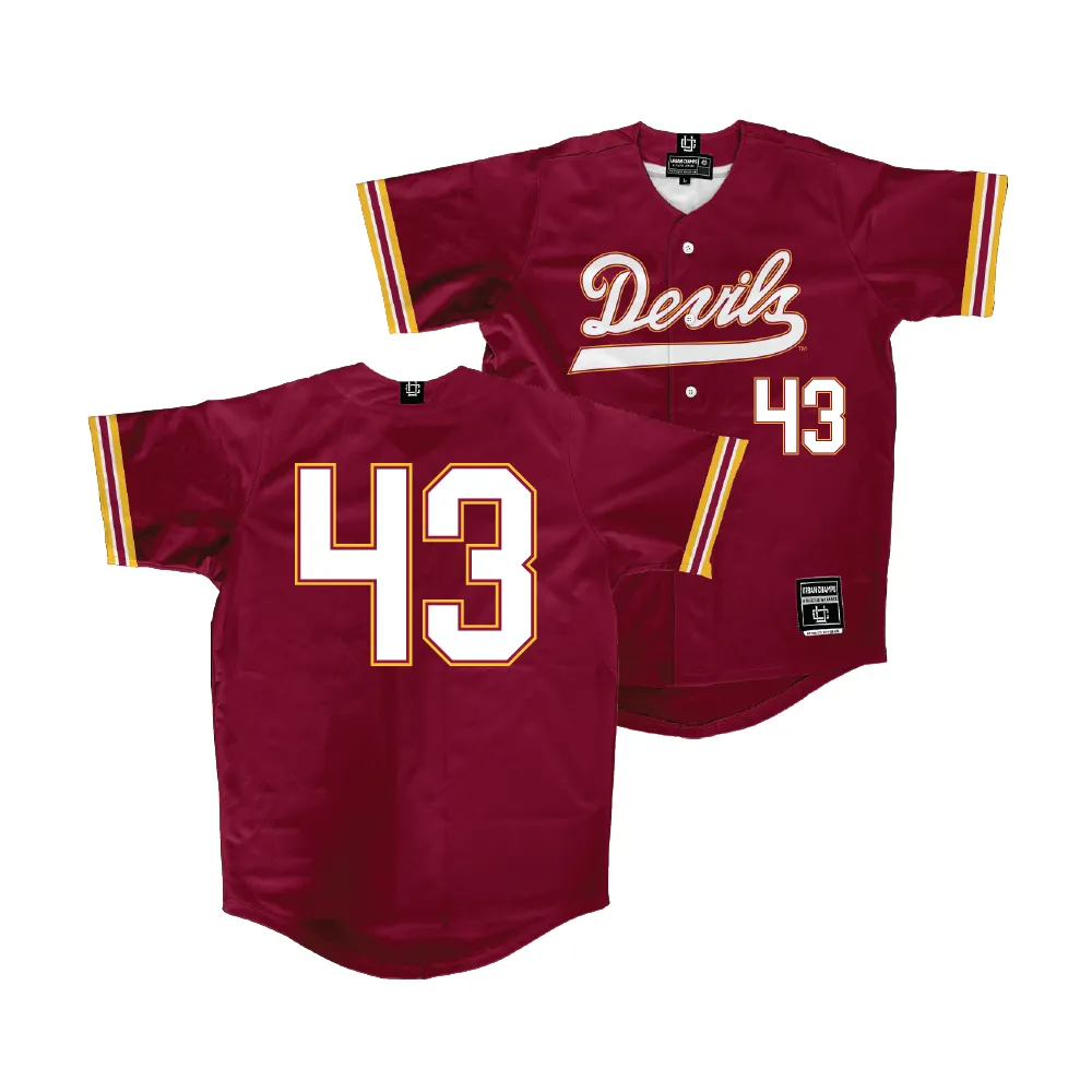 Arizona State Baseball Maroon Jersey - Lawson Ward