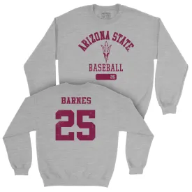 Arizona State Baseball Sport Grey Varsity Crew - Bradyn Barnes