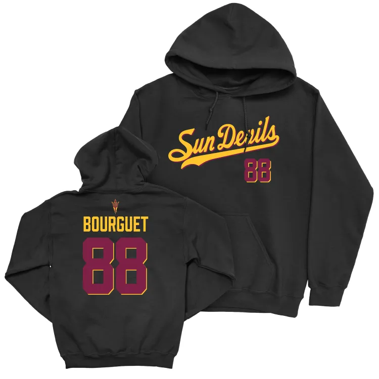 Arizona State Football Black Script Hoodie - Coben Bourguet