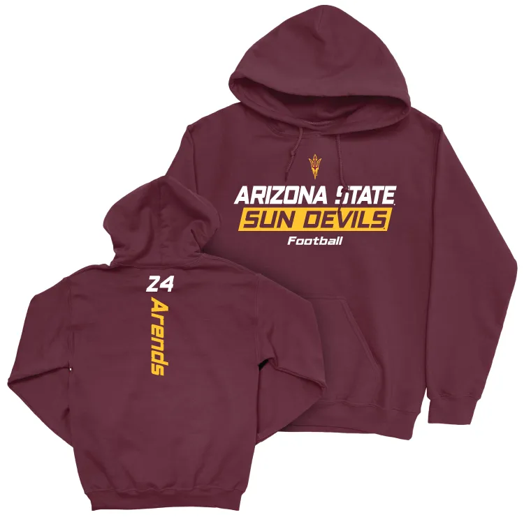 Arizona State Football Maroon Rush Hoodie - Coleson Arends