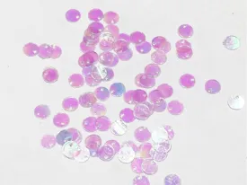 Baby Pink Rainbow 1 Hole Plastic Sequins