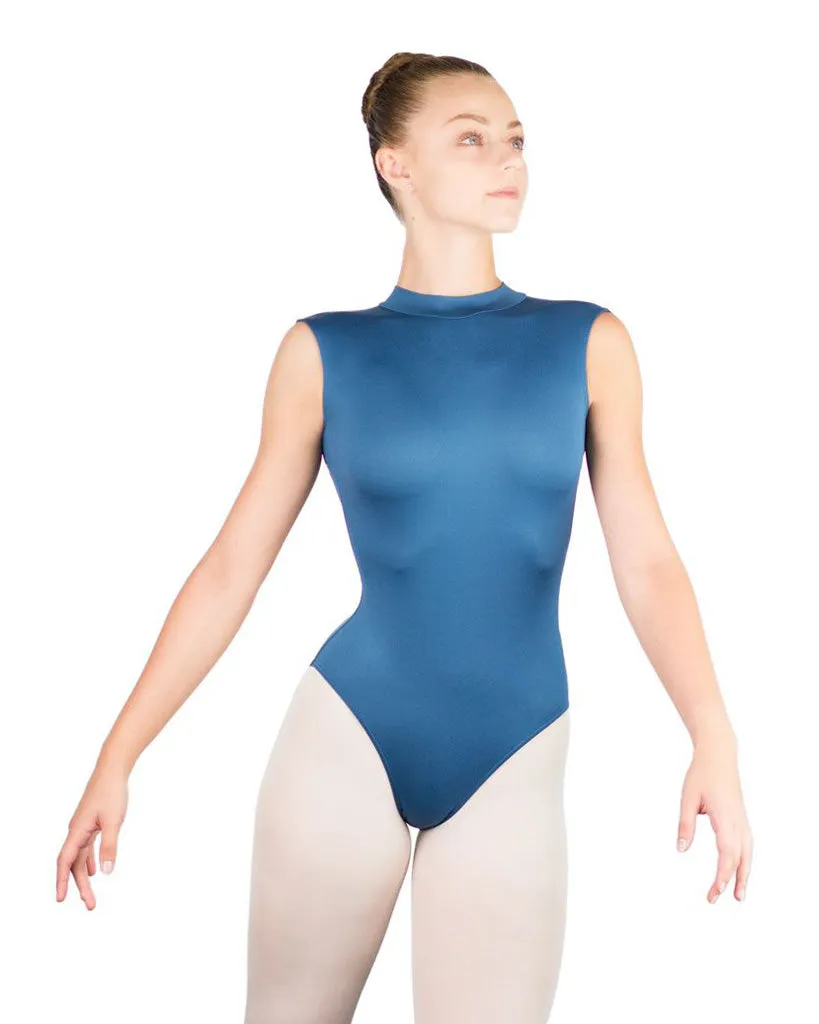 Ballet Rosa Orialie High Neck Detailed Low Back Sleeveless Leotard - Womens