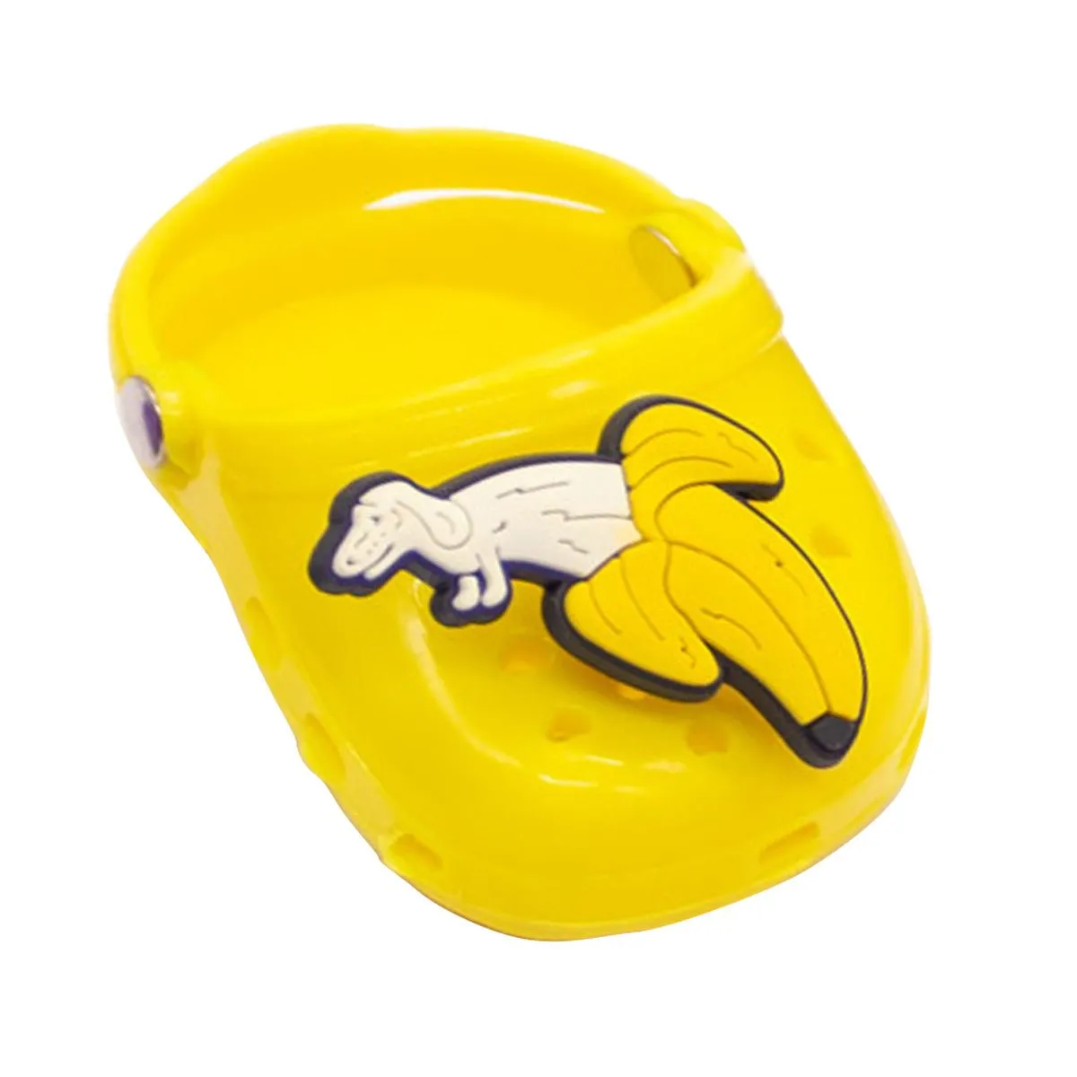 banana wiener shoe charm