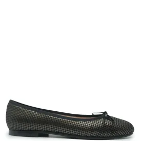 Beberlis Pewter Houndstooth Ballet Flat