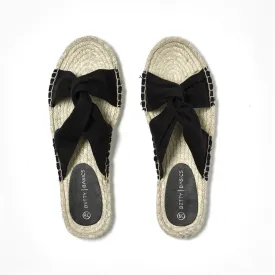 Betty Basics Coastal Espadrille Slide in Black