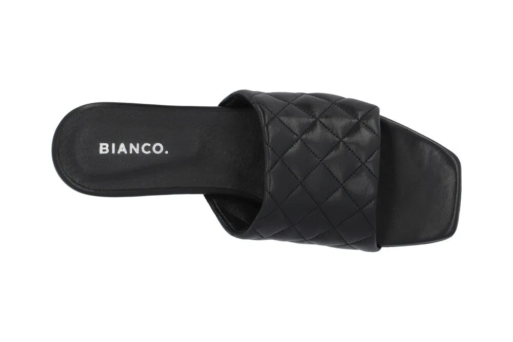 Bianco Favor mules, black