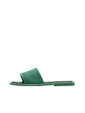 Bianco LILLIE mules, green