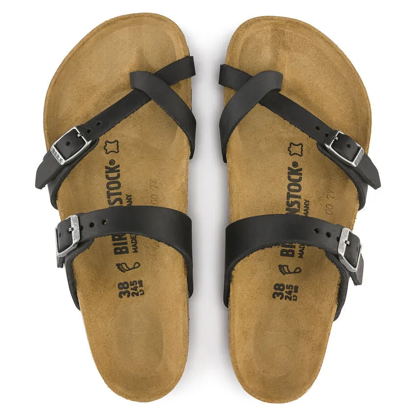 Birkenstock Mayari Black Oiled Regular Women's