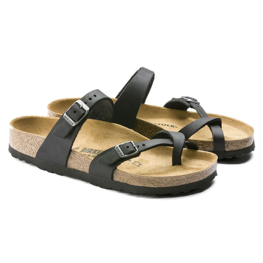 Birkenstock Mayari Black Oiled Regular Women's