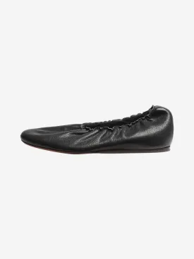 Black elasticated ballet flats - size EU 35.5