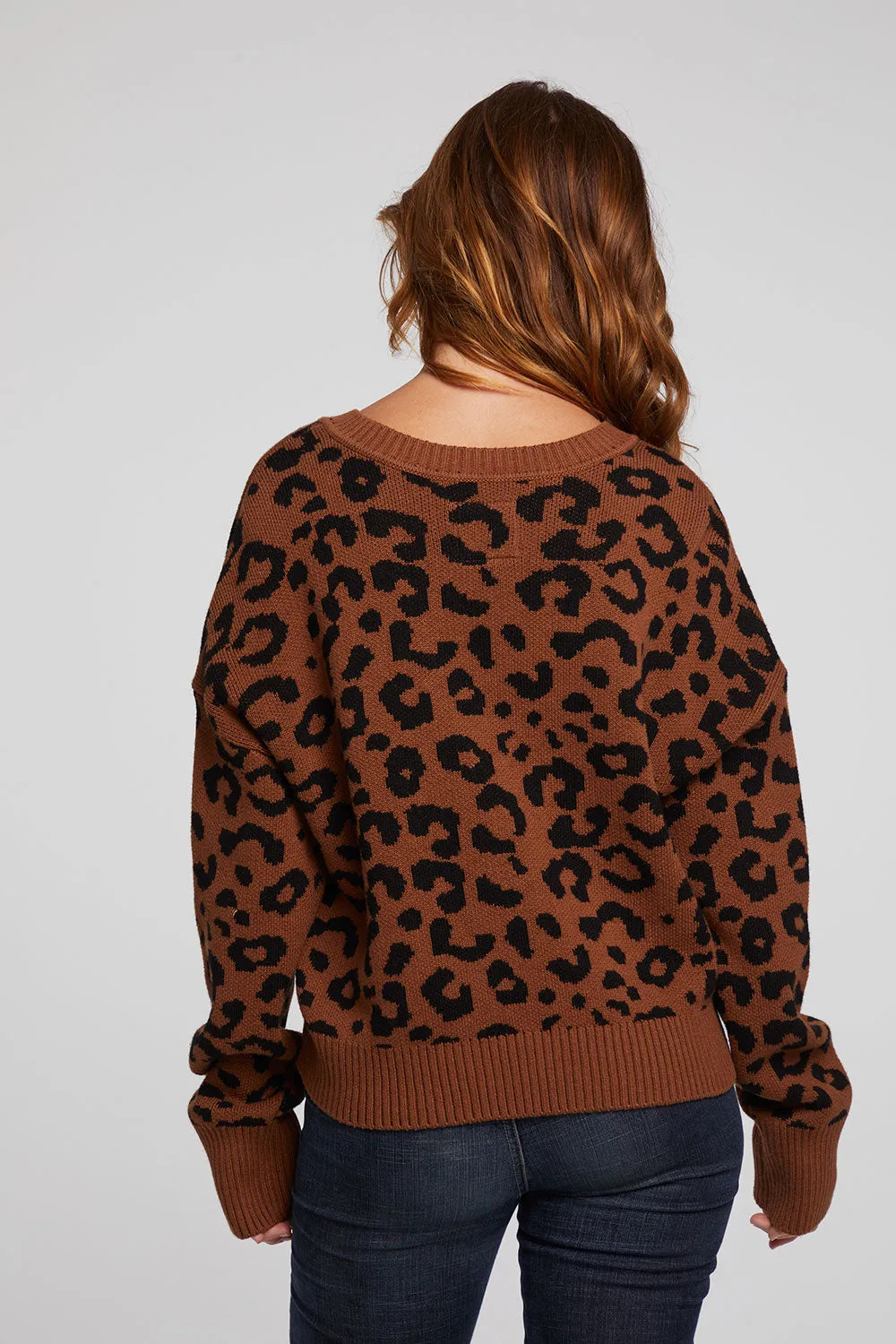 Bolinas Leopard Print Pullover