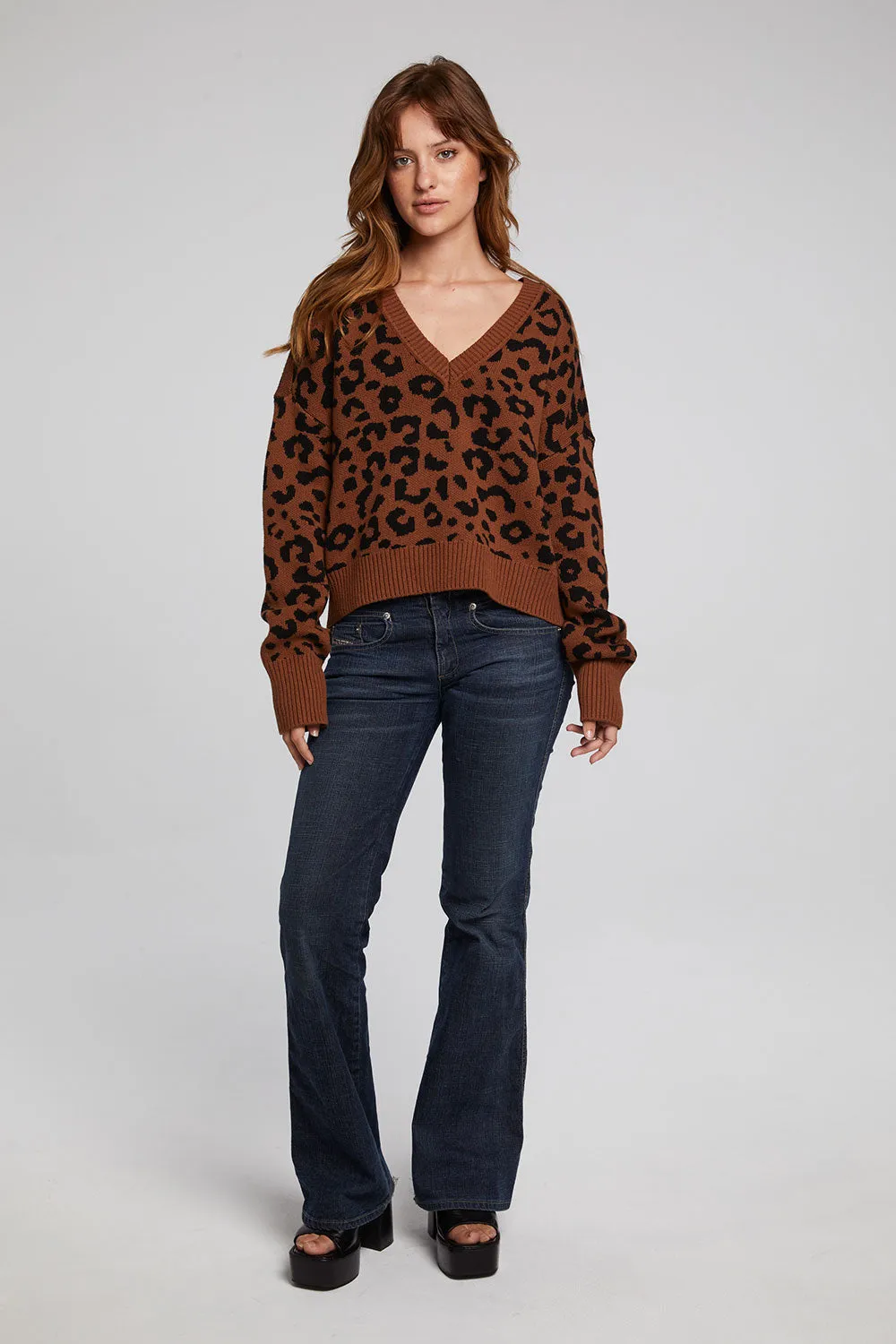 Bolinas Leopard Print Pullover