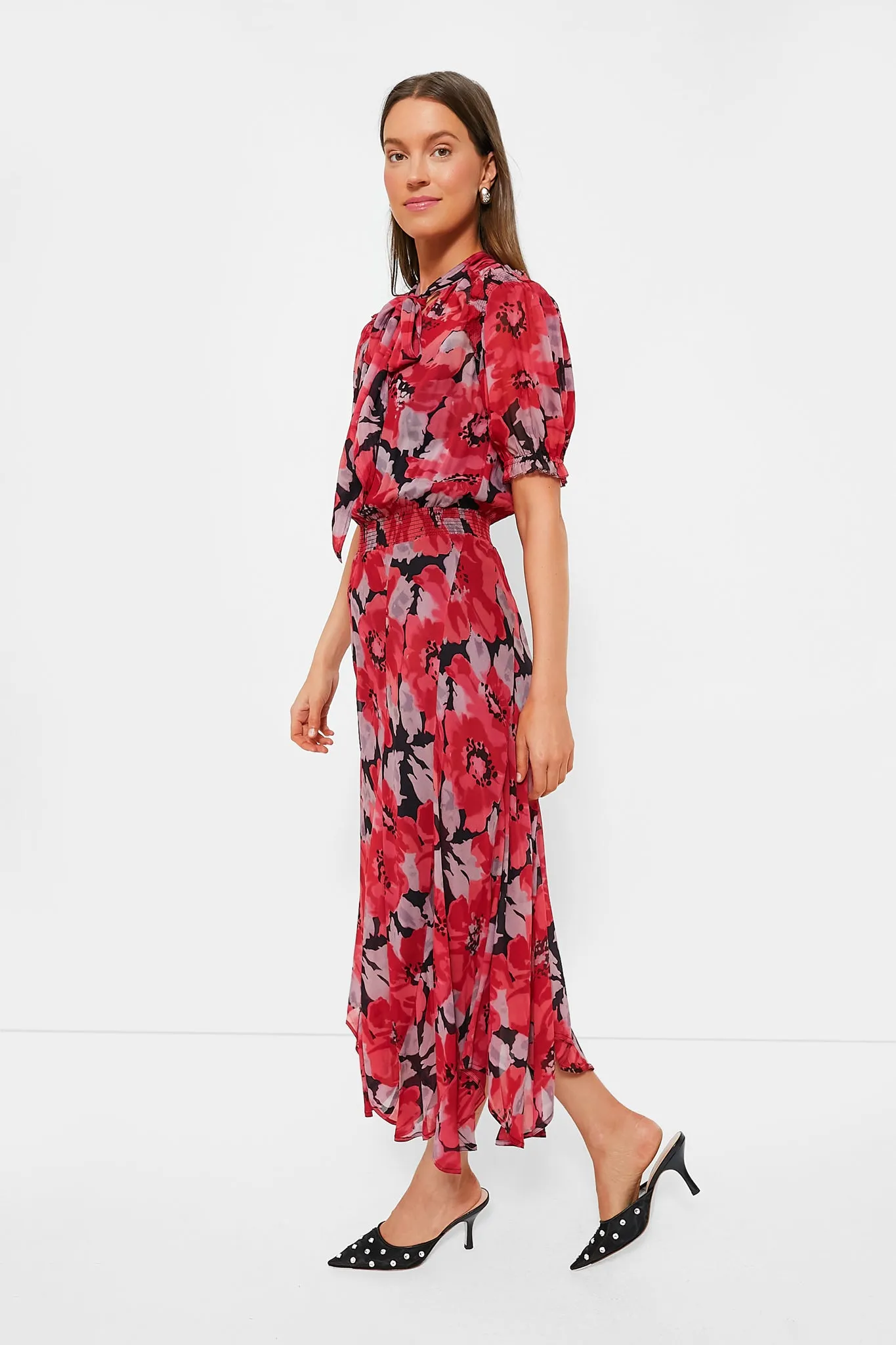 Fall Poppy Printed Irne Dress