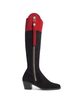 Heeled Regina (Narrow Fit) - British Equestrian Red & Navy