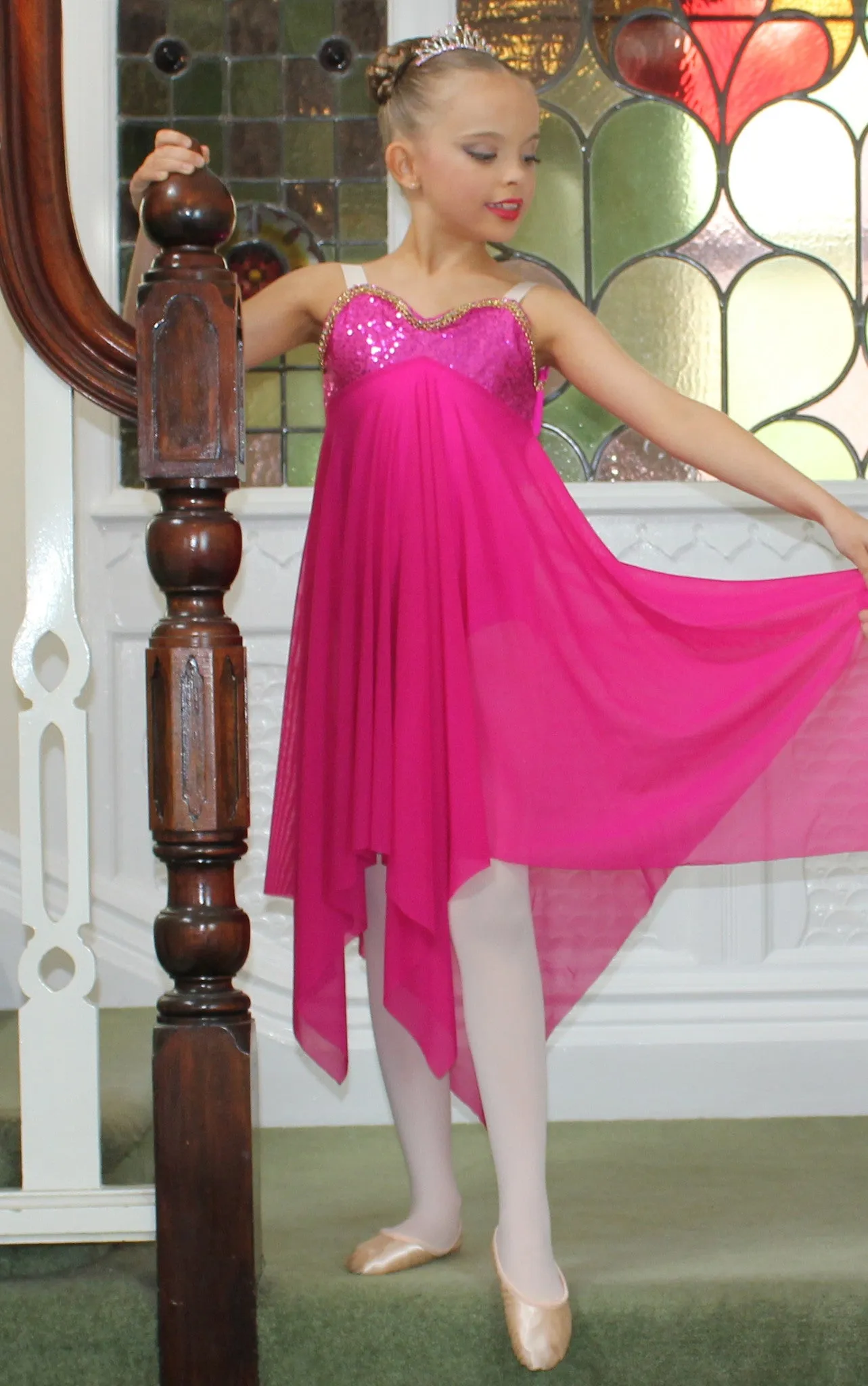 Just Ballet Cerise lyrical dress