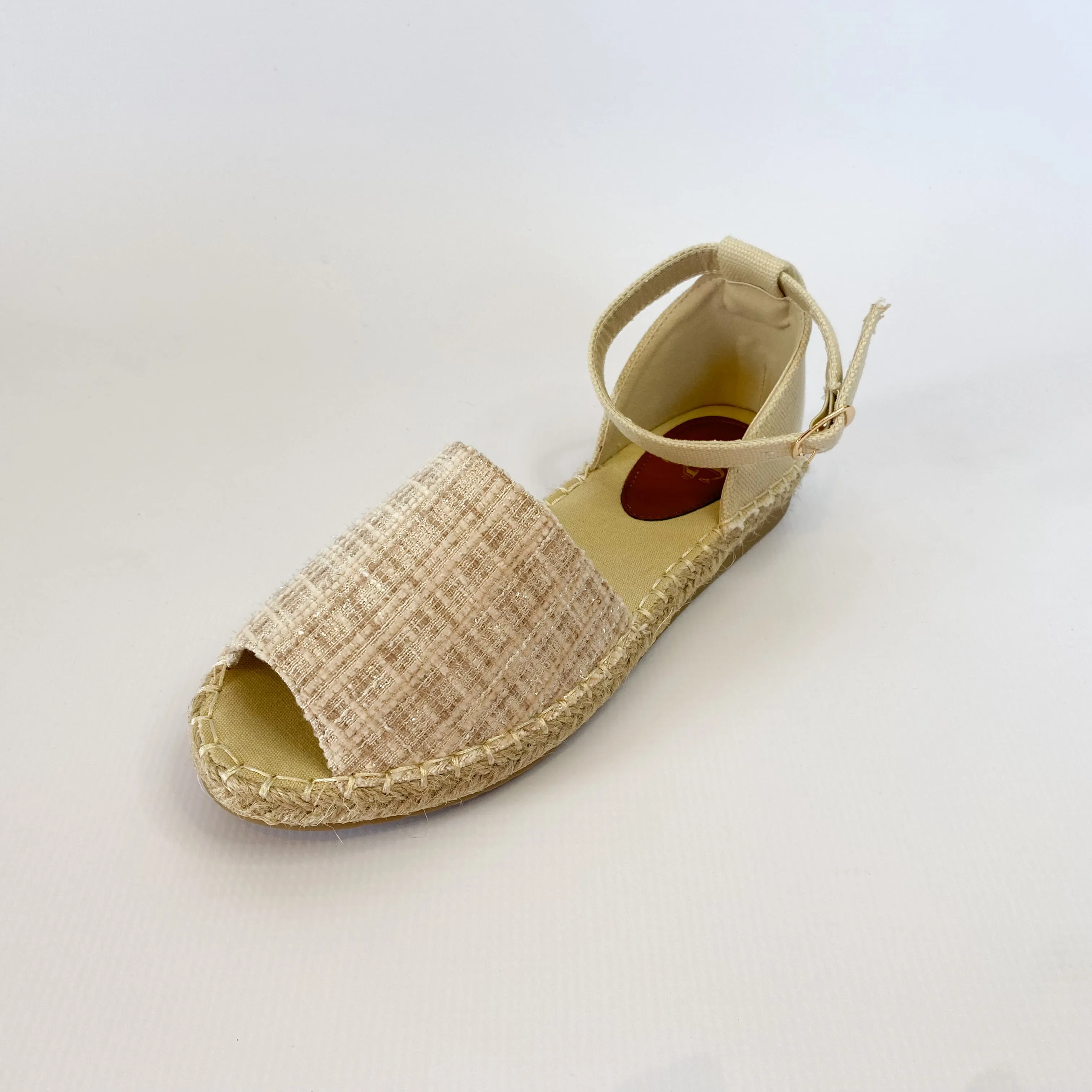 KG open toe cream espadrille