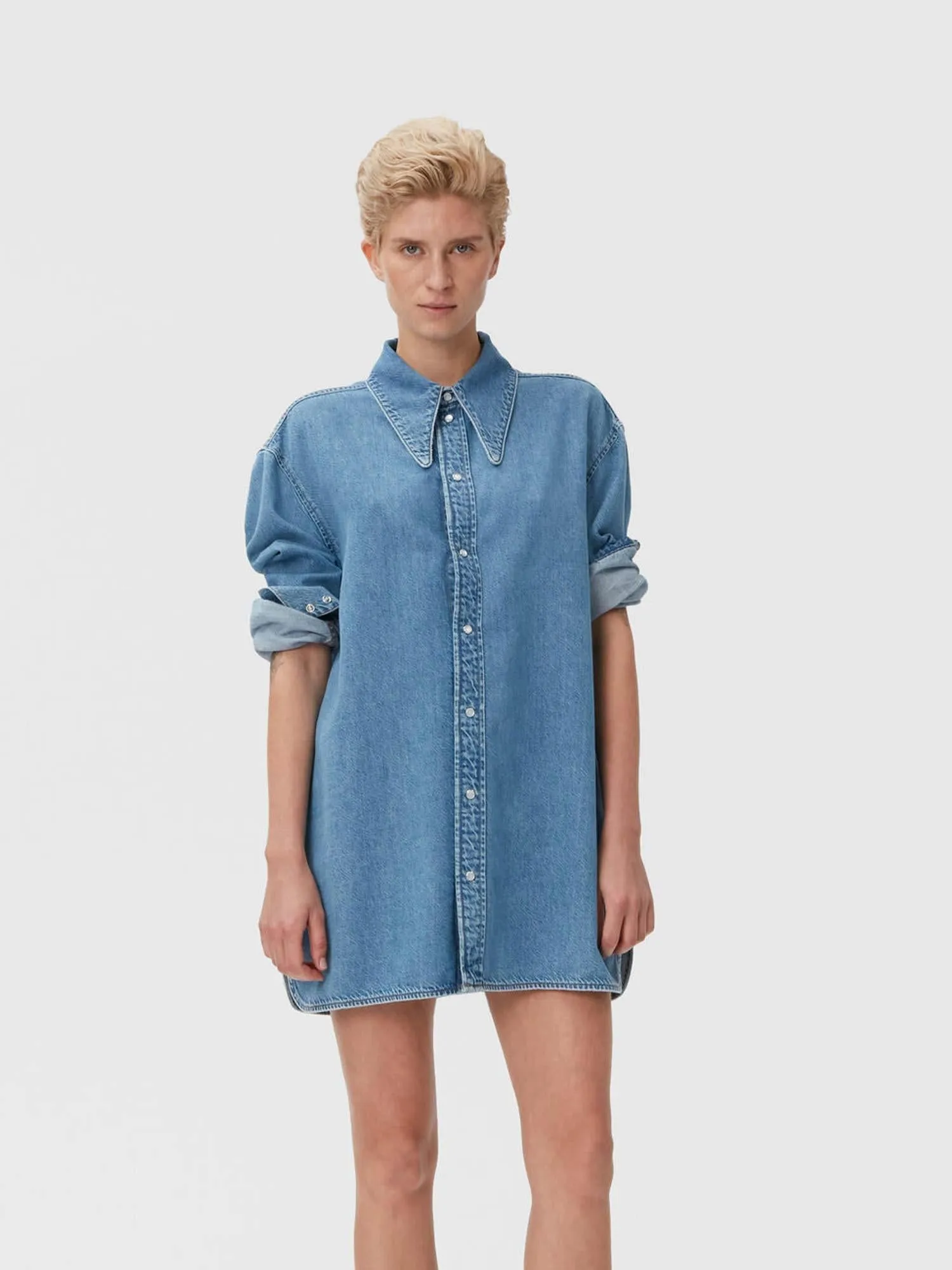 Light Denim Oversized Shirt