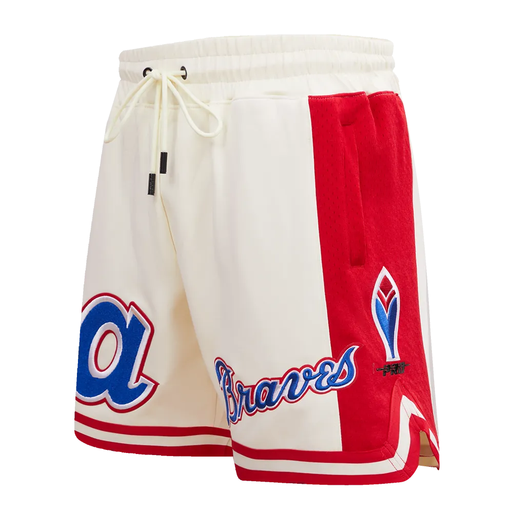 MLB ATLANTA BRAVES RETRO CLASSIC MEN'S 2.0 SHORT (EGGSHELL/ RED)