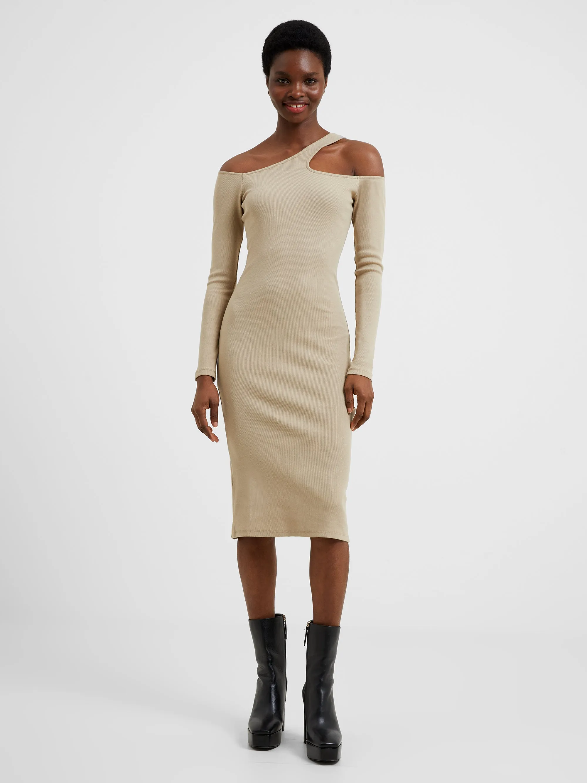 Rassia Sheryle Cut Out Midi Dress