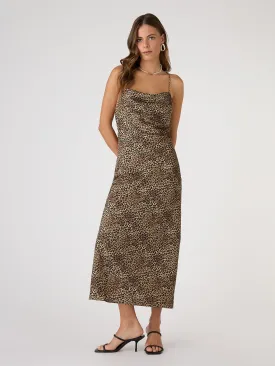 Riviera Midi Dress in Cheetah Print