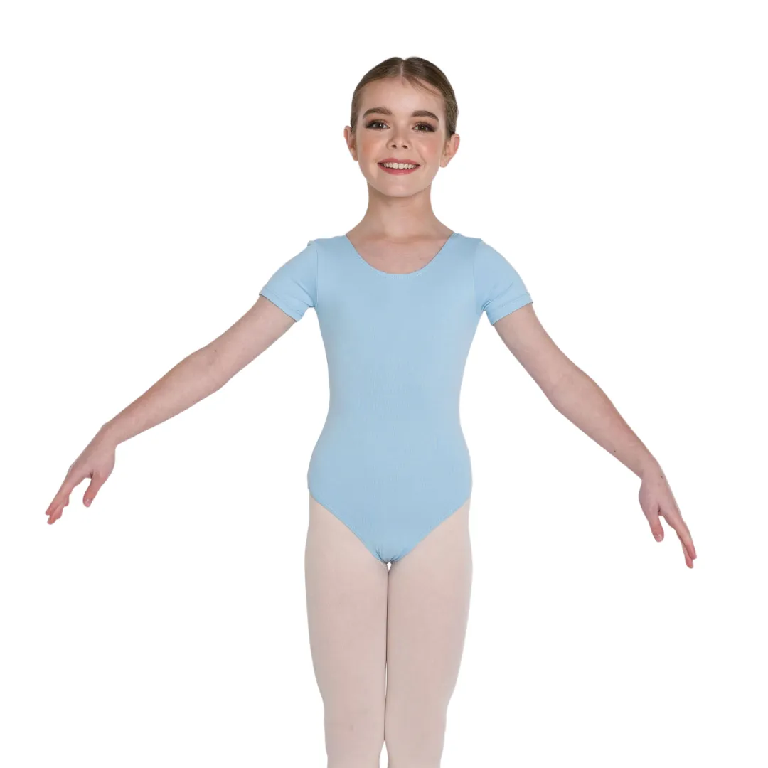 Studio 7 Children's Short Sleeve Leotard - Pale Blue