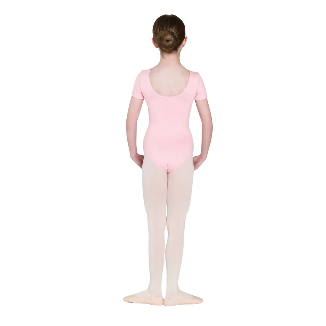 Studio 7 Children's Short Sleeve Leotard - Pale Pink