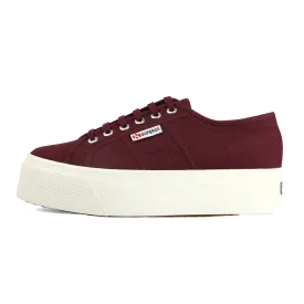 Superga 2790 Flatform Red Bordeaux Full Avorio