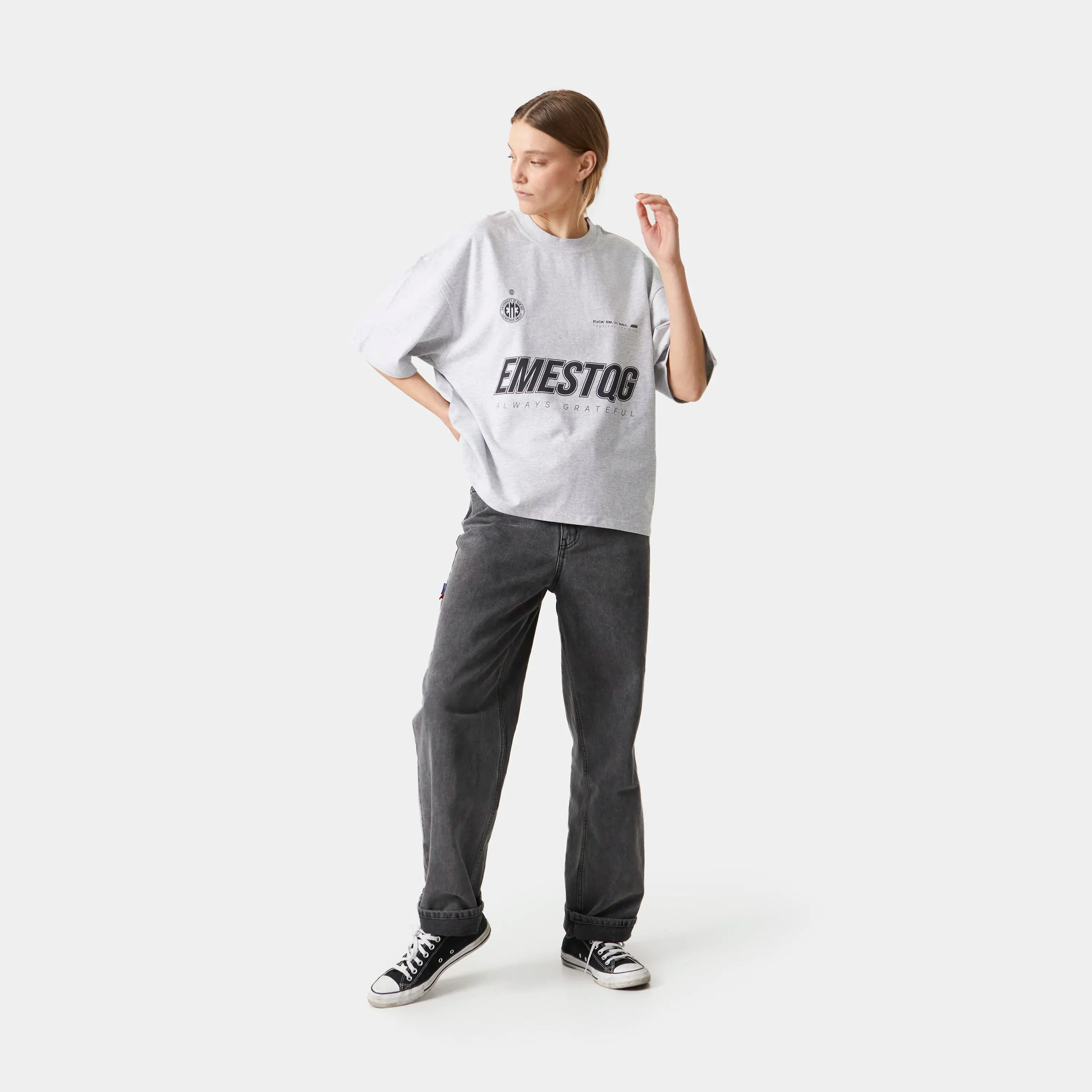 Tactical Heather Oversized Tee