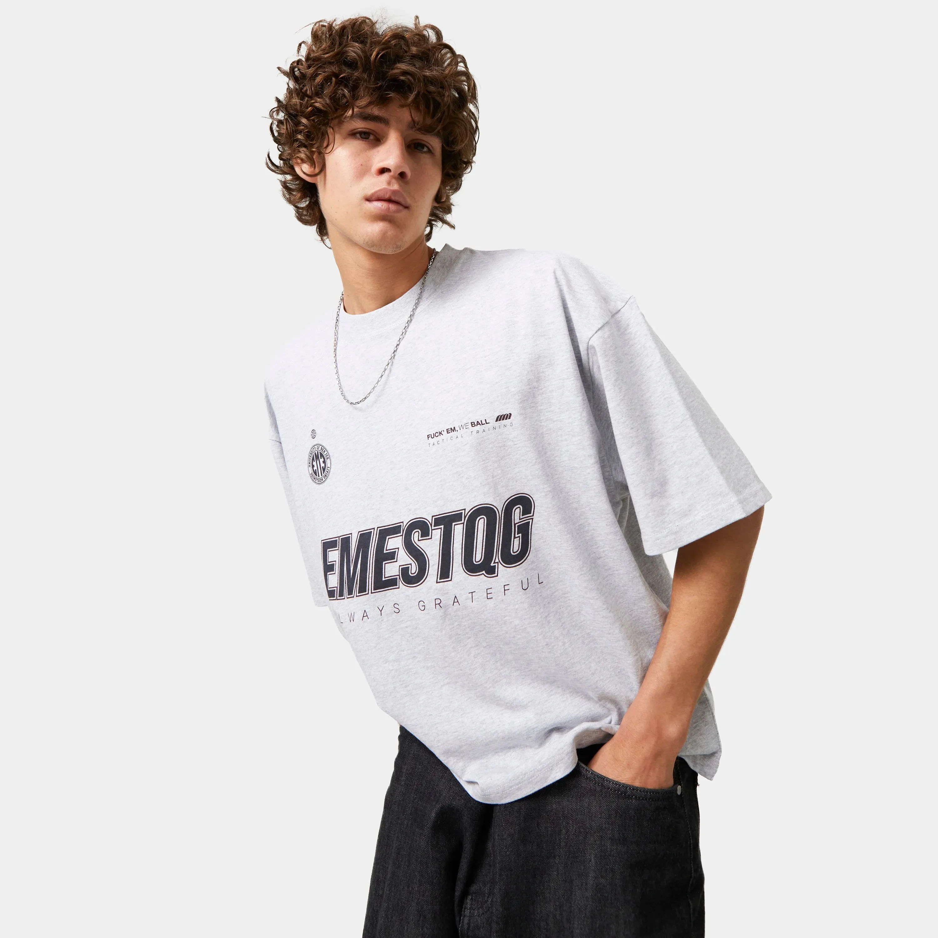 Tactical Heather Oversized Tee