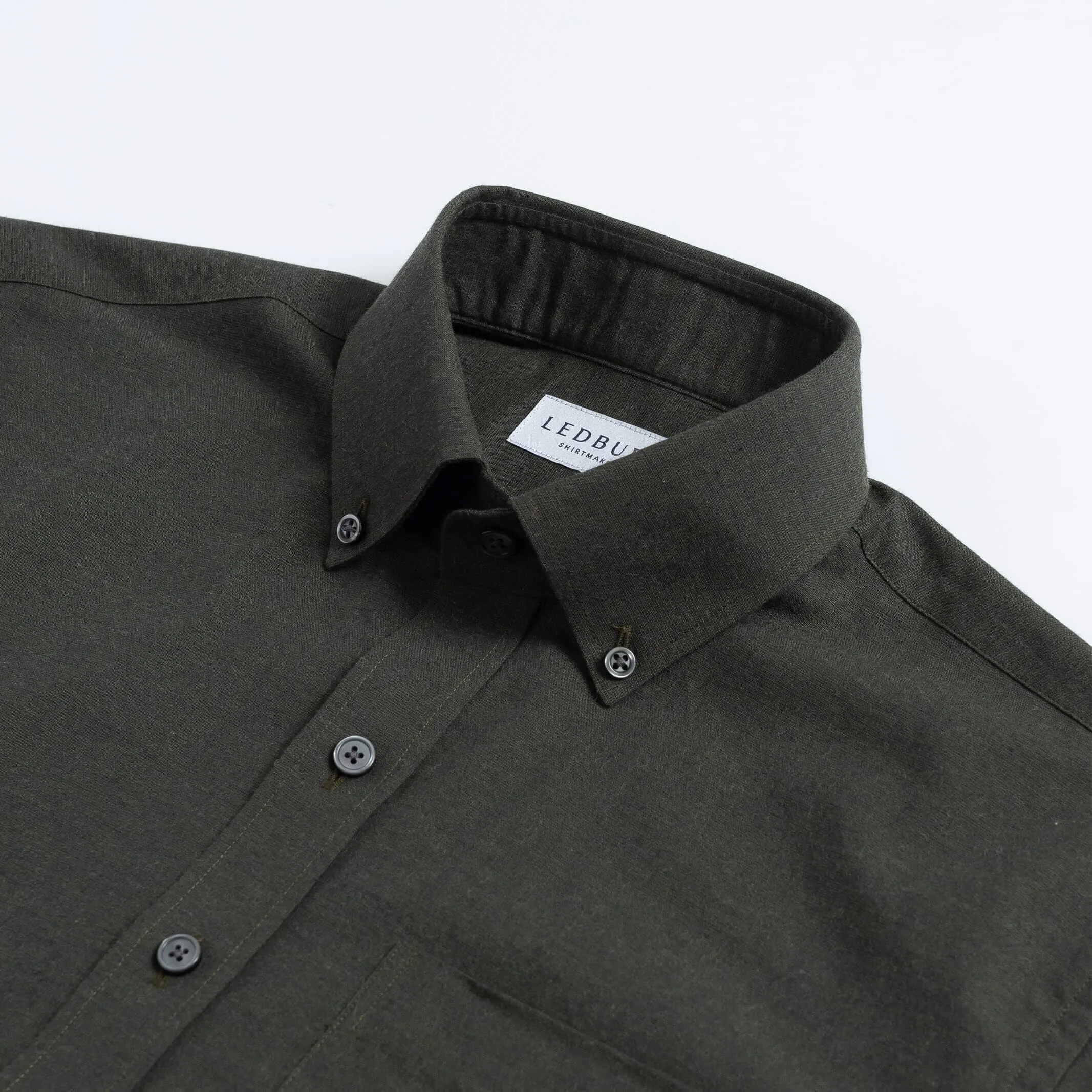 The Loden Heather Kingcrest Flannel Custom Shirt