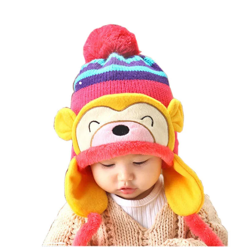 Thick Winter Fashion Beanie Cap - Warm Knit Beanie for Boys & Girls 5mo - 5yrs old