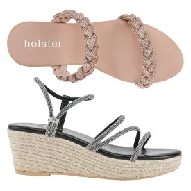 Tiara Espadrille & Viva Espadrille Bundle - Tan/Black