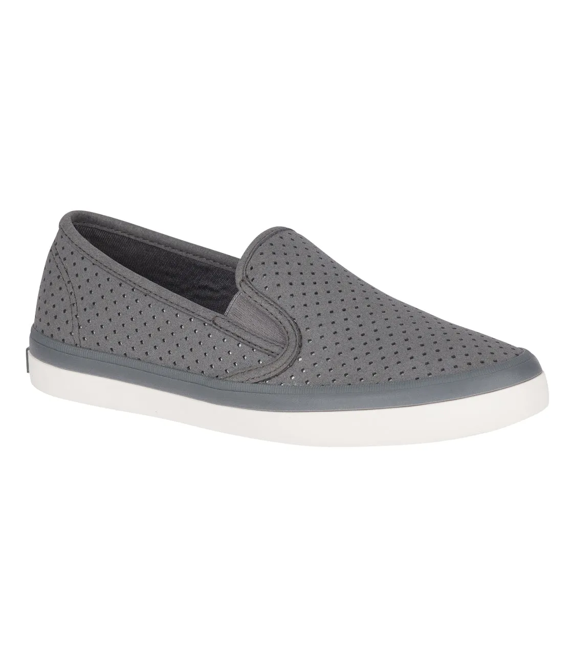 Women's Seaside Perforated Varsity Sneaker - Grey (STS84404)